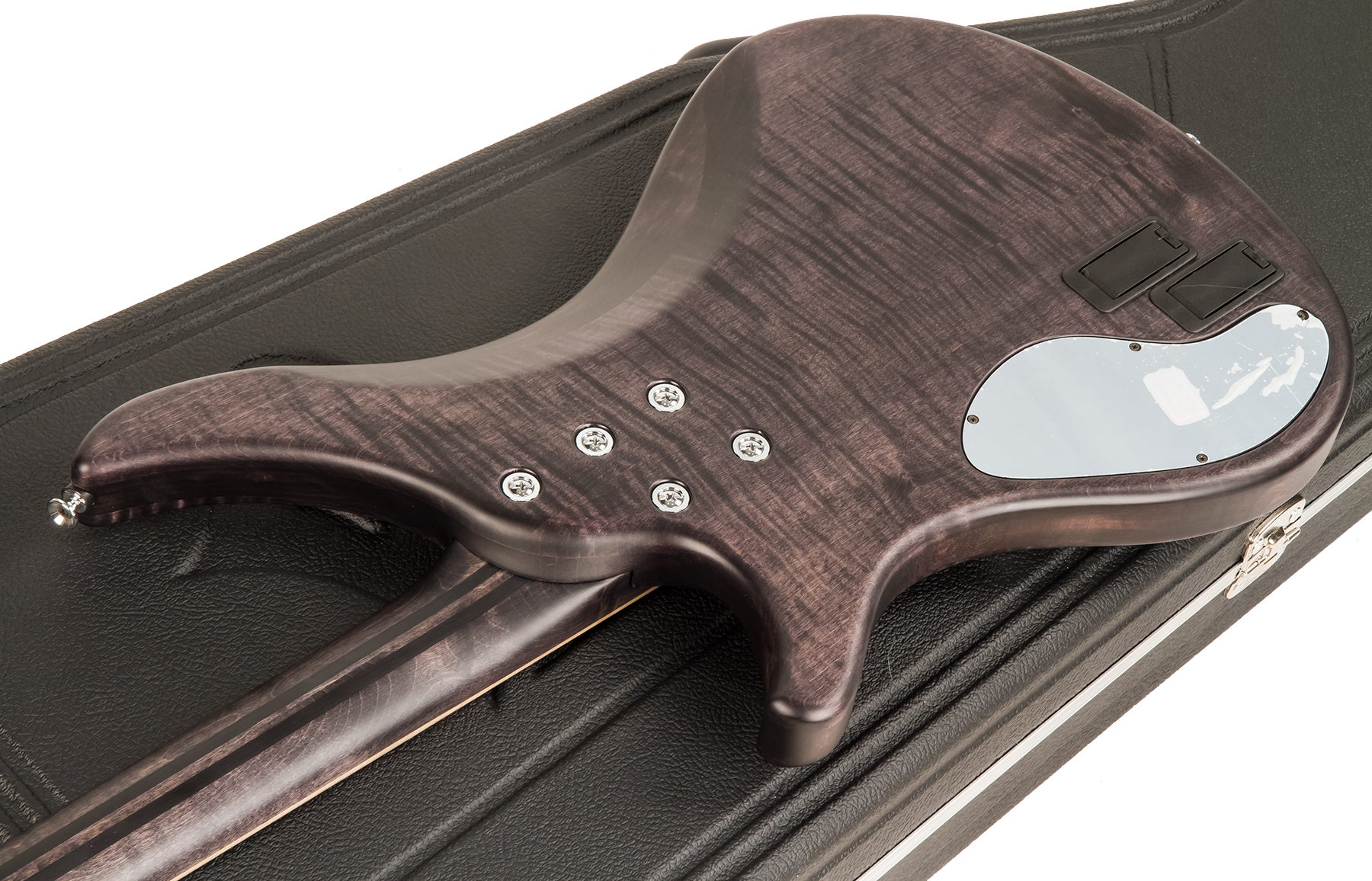 Vigier Passion Iv Fretless Imetal Active Dm +etui - Black Diamond - Solid body elektrische bas - Variation 4