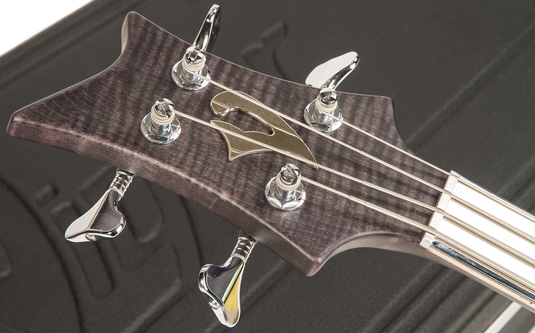 Vigier Passion Iv Fretless Imetal Active Dm +etui - Black Diamond - Solid body elektrische bas - Variation 5