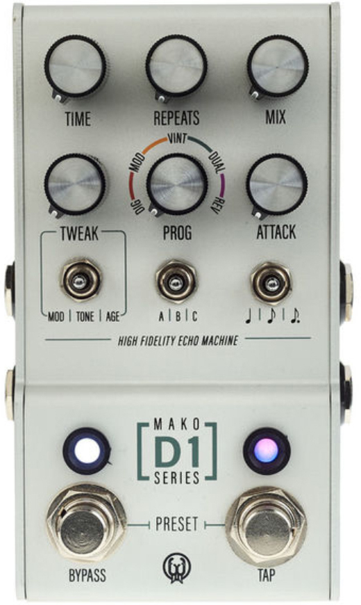 Walrus D1 High Fidelity Stereo Delay Mako - Reverb/delay/echo effect pedaal - Main picture