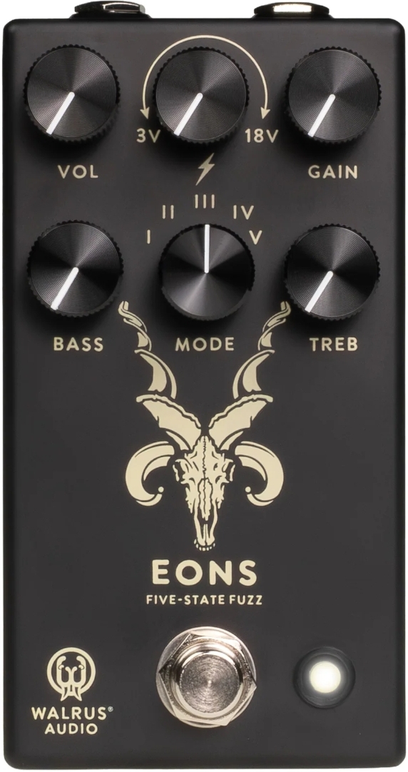 Walrus Audio Eons Five State Fuzz Black - Overdrive/Distortion/fuzz effectpedaal - Main picture
