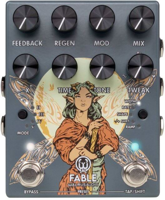 Walrus Audio Fable Mkii Gray - Reverb/delay/echo effect pedaal - Main picture