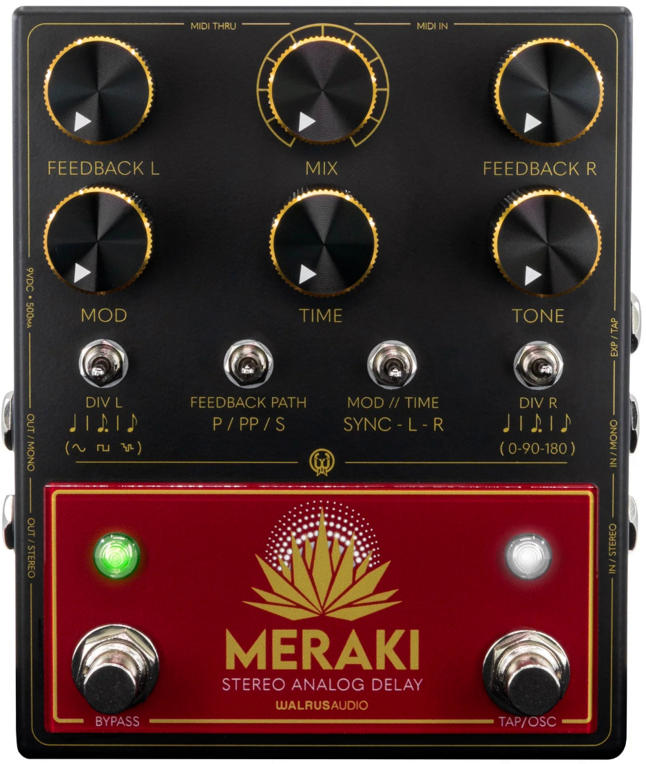Walrus Audio Meraki Stereo Analog Dual Delay - Reverb/delay/echo effect pedaal - Main picture