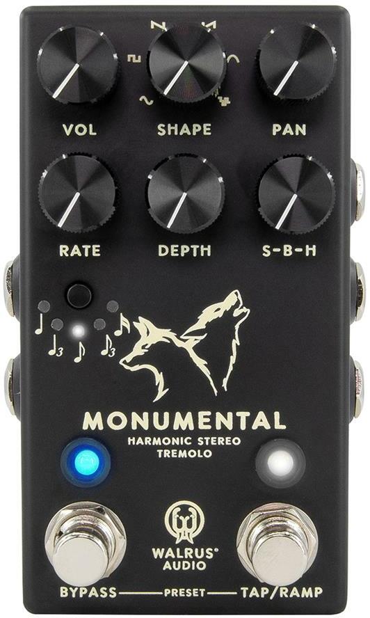 Walrus Monumental Tremolo Black - Modulation/chorus/flanger/phaser en tremolo effect pedaal - Main picture