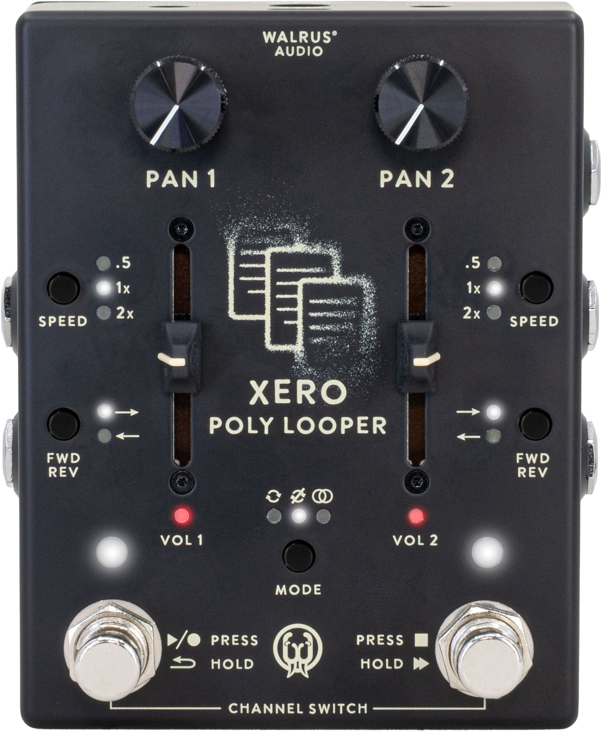 Walrus Audio Xero Poly Looper Black - Looper effect pedaal - Main picture