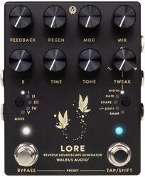 Reverb/delay/echo effect pedaal Walrus audio Lore MKII Black