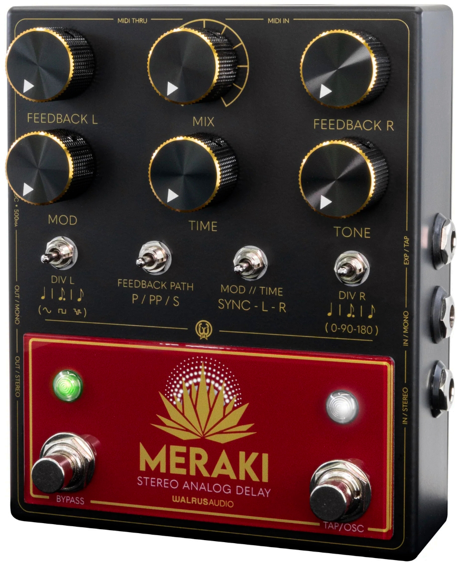 Walrus Audio Meraki Stereo Analog Dual Delay - Reverb/delay/echo effect pedaal - Variation 1