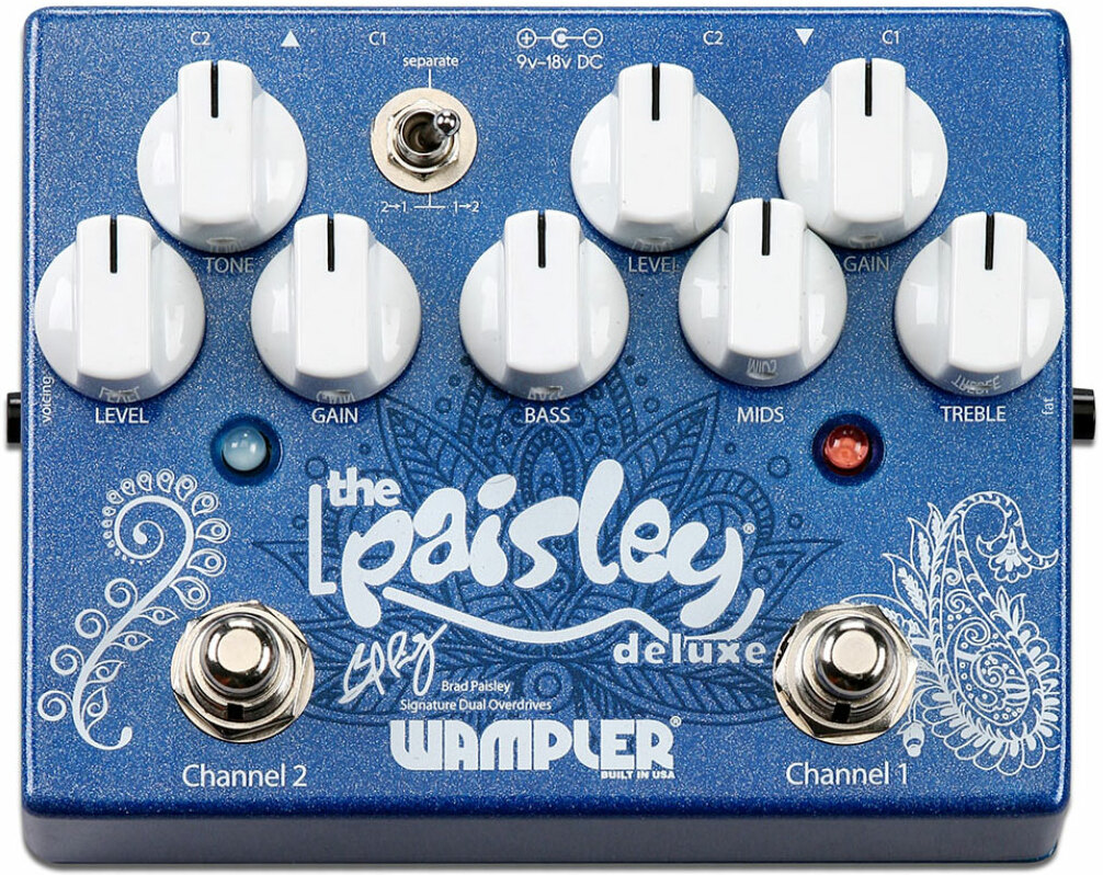 Wampler Brad Paisley Deluxe Overdrive Signature - Overdrive/Distortion/fuzz effectpedaal - Main picture