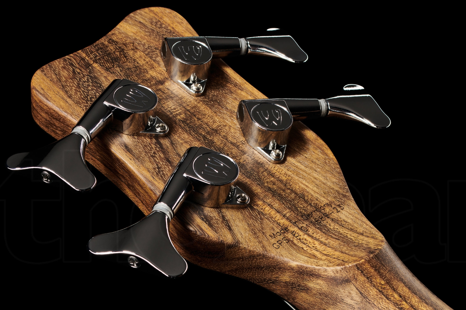 Warwick Corvette $$ 4c Teambuilt Pro Gps Lh Gaucher All Active Wen - Natural Transparent Satin - Solid body elektrische bas - Variation 4