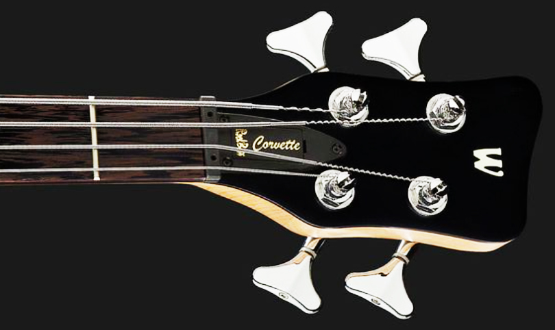 Warwick Corvette Basic 4c Rockbass Active Wen - Nirvana Black Satin - Solid body elektrische bas - Variation 5