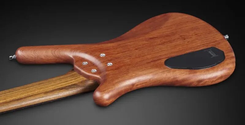 Warwick Corvette Bubinga 6c Pro Gps Teambuilt Active Wen - Natural Transparent Satin - Solid body elektrische bas - Variation 3