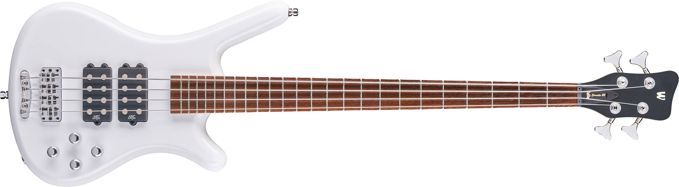 Warwick Corvette $$ 4c Rockbass Active Wen - Solid White - Solid body elektrische bas - Main picture