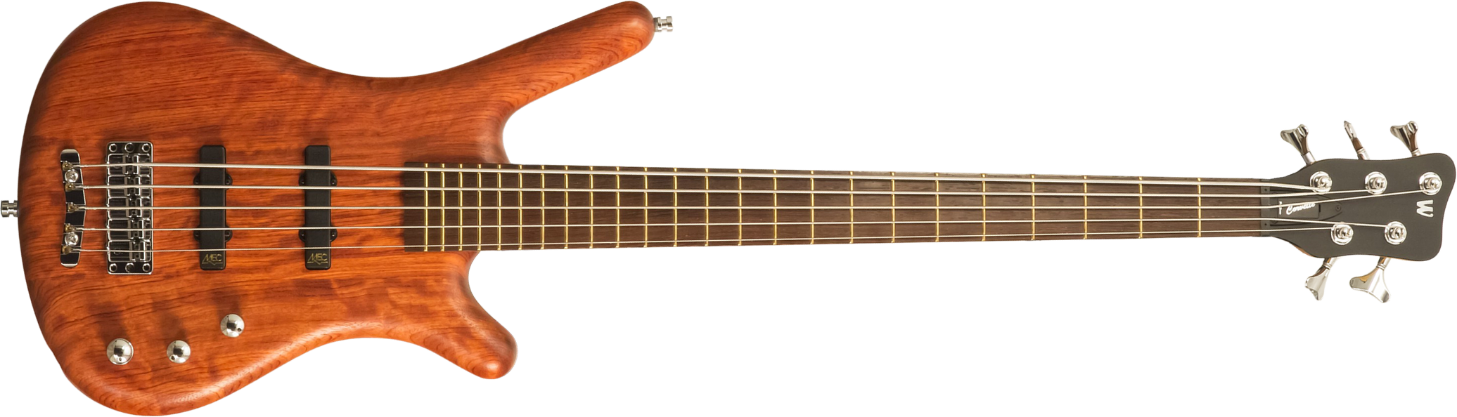 Warwick Corvette Bubinga 5c Pro Gps Teambuilt Active Wen - Natural Transparent Satin - Solid body elektrische bas - Main picture