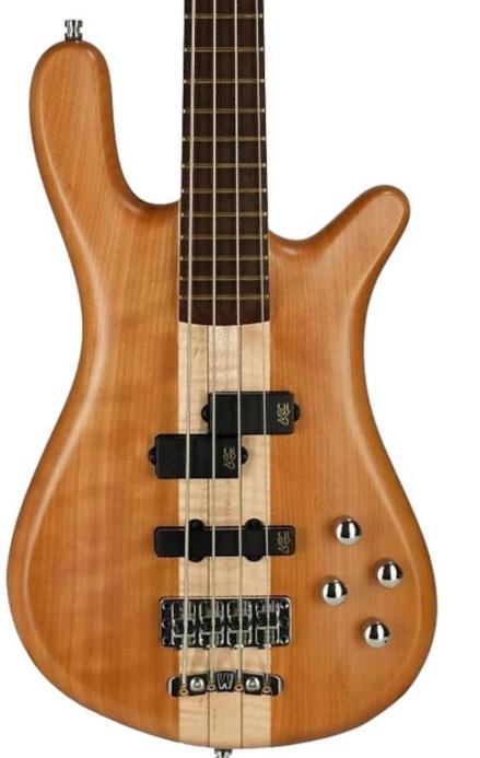 Solid body elektrische bas Warwick Streamer Stage 1 Teambuilt Pro Series - Natural transparent satin