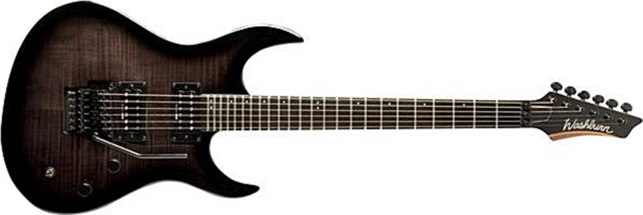 Washburn Xmpro2fr - Flame Black Burst - Elektrische gitaar in Str-vorm - Main picture