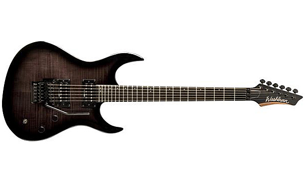 Washburn Xmpro2fr - Flame Black Burst - Elektrische gitaar in Str-vorm - Variation 2