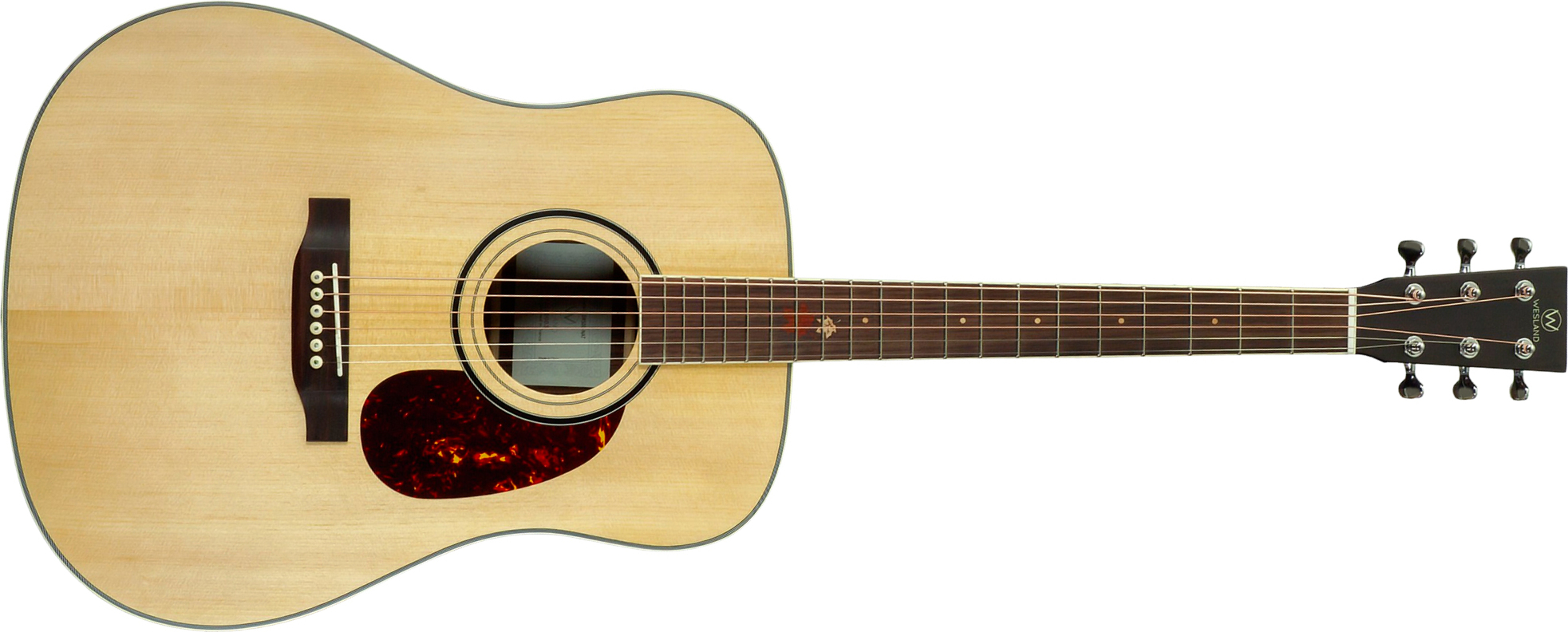 Wesland Dr500-nat Dreadnought Epicea Palissandre Rw - Natural - Folk gitaar - Main picture