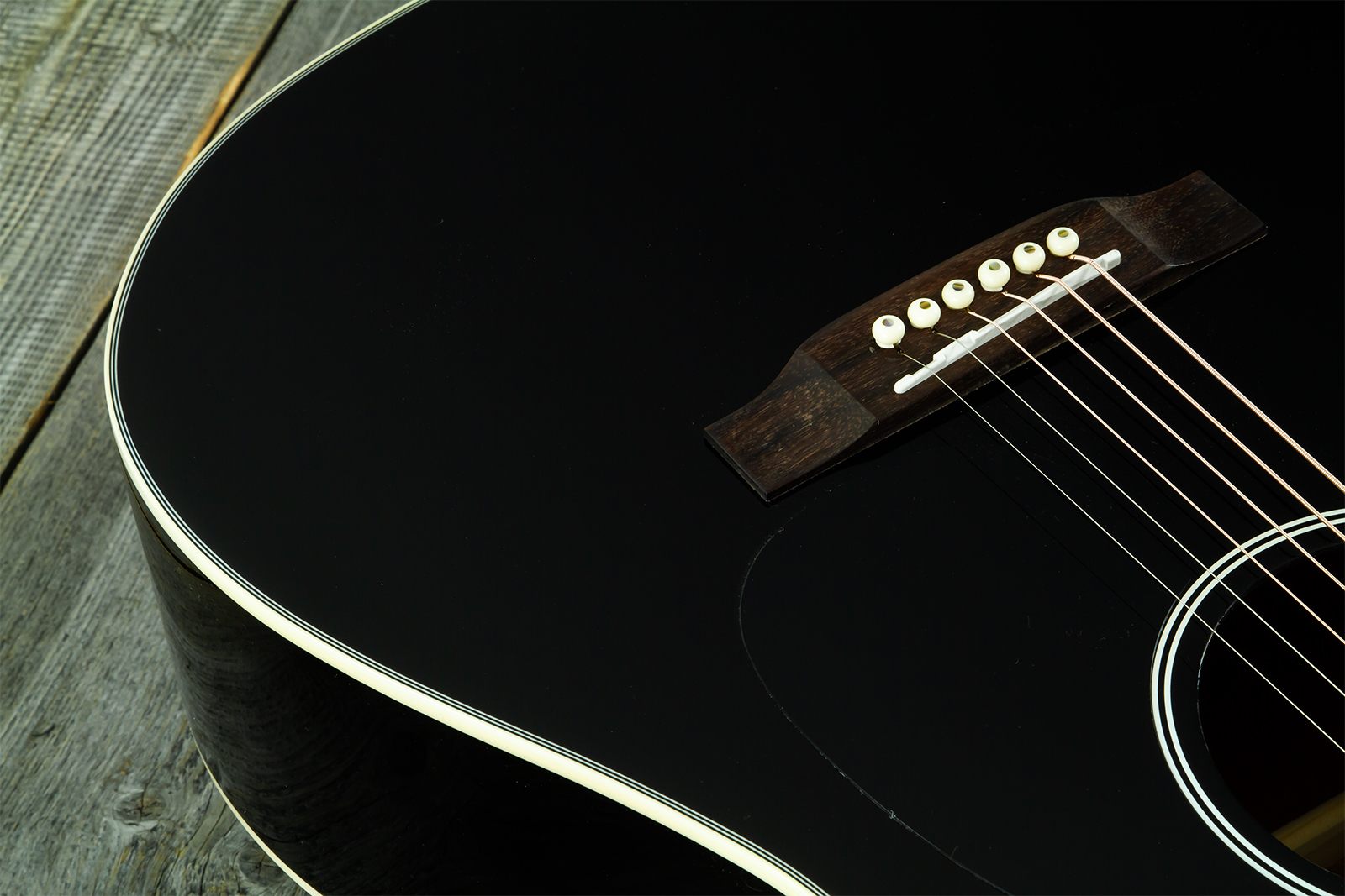 Wesland Dr300-ce-bk Dreadnought Epicea Acajou Rw - Black - Folk gitaar - Variation 3