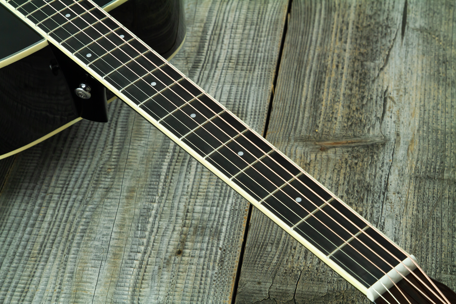 Wesland Dr300-ce-bk Dreadnought Epicea Acajou Rw - Black - Folk gitaar - Variation 5
