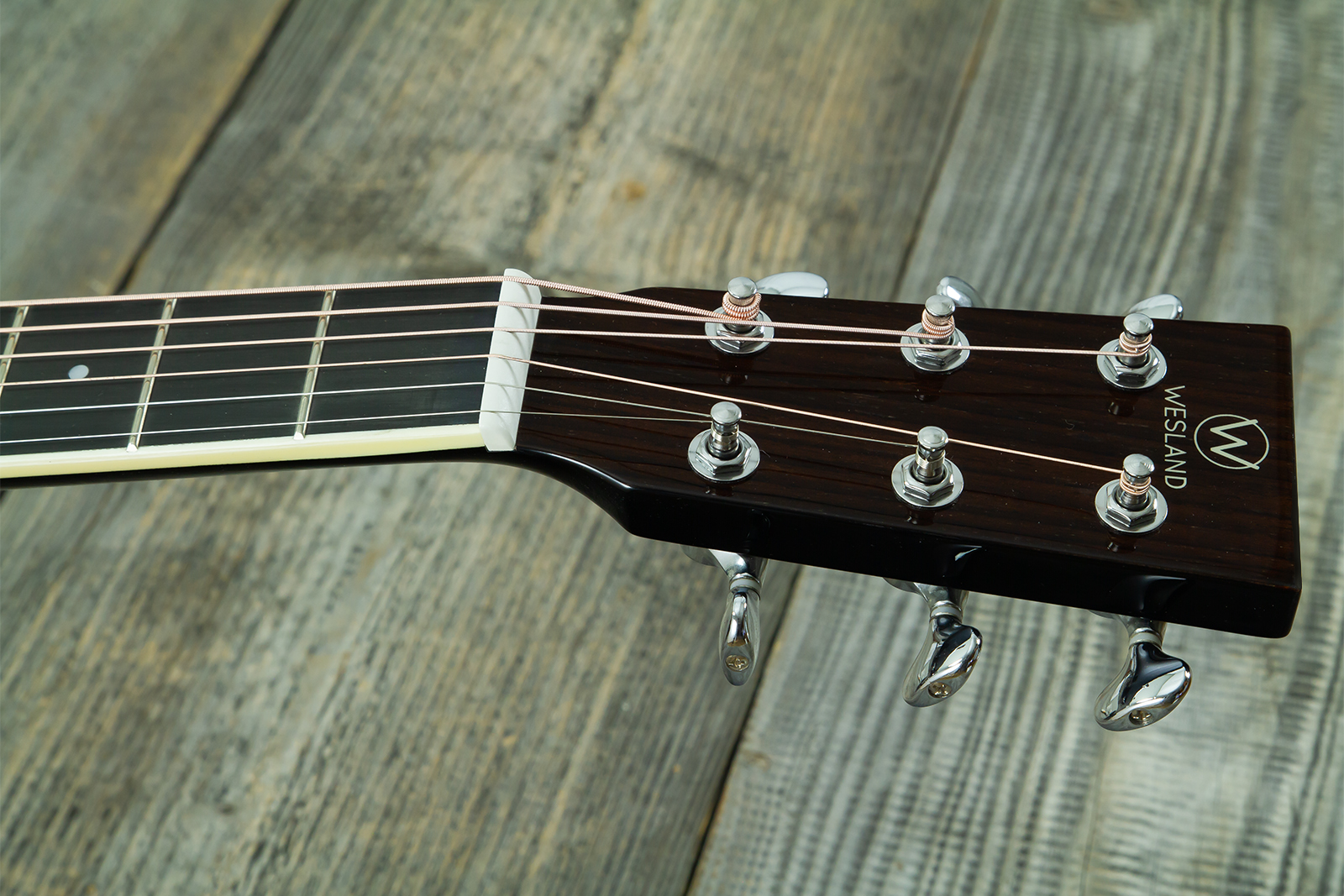 Wesland Dr300-ce-bk Dreadnought Epicea Acajou Rw - Black - Folk gitaar - Variation 6