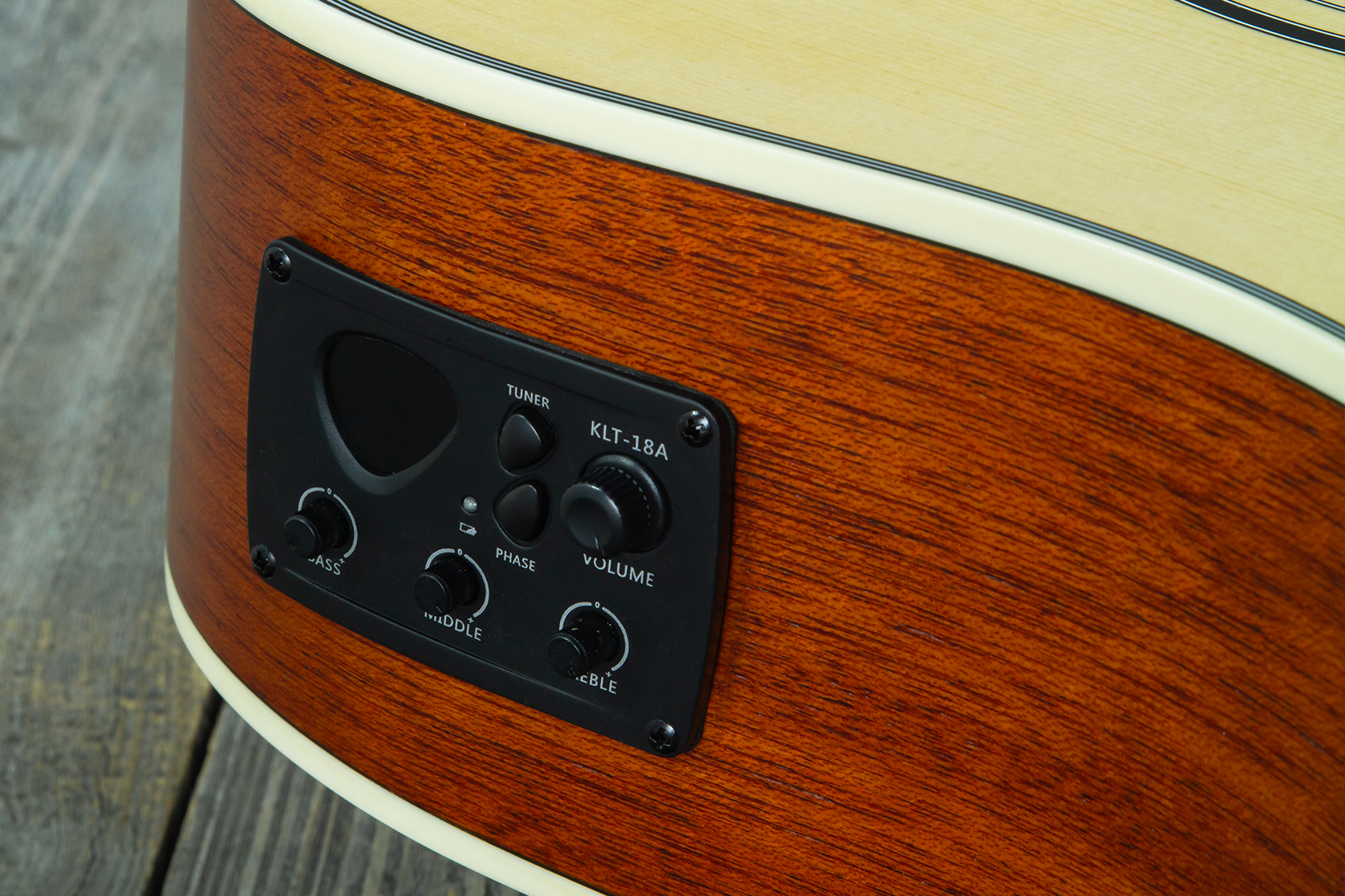 Wesland Dr300-ce-nat Dreadnought Cw Epicea Acajou Tec - Natural - Folk gitaar - Variation 14