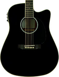 Folk gitaar Wesland DR300-CE-BK - black