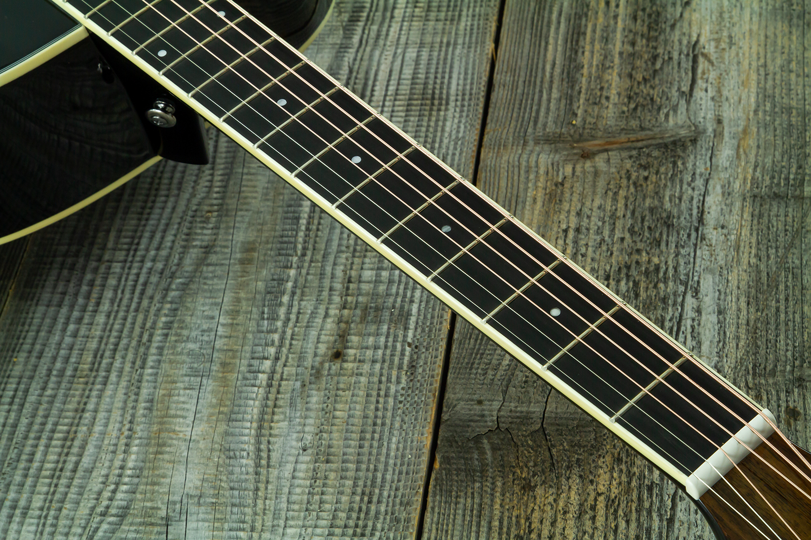 Wesland Om300-bk Om Epicea Acajou Rw - Black - Folk gitaar - Variation 5