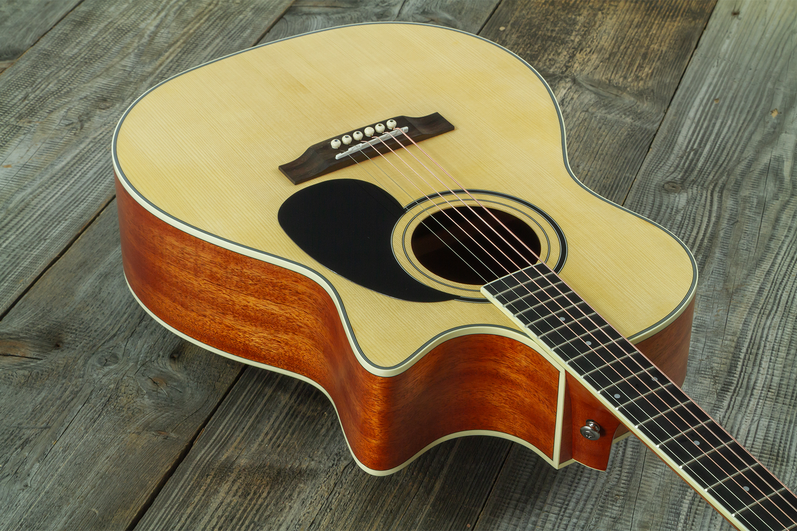 Wesland Om300-ce-nat Orchestra Cw Epicea Acajou Tec - Natural - Folk gitaar - Variation 4