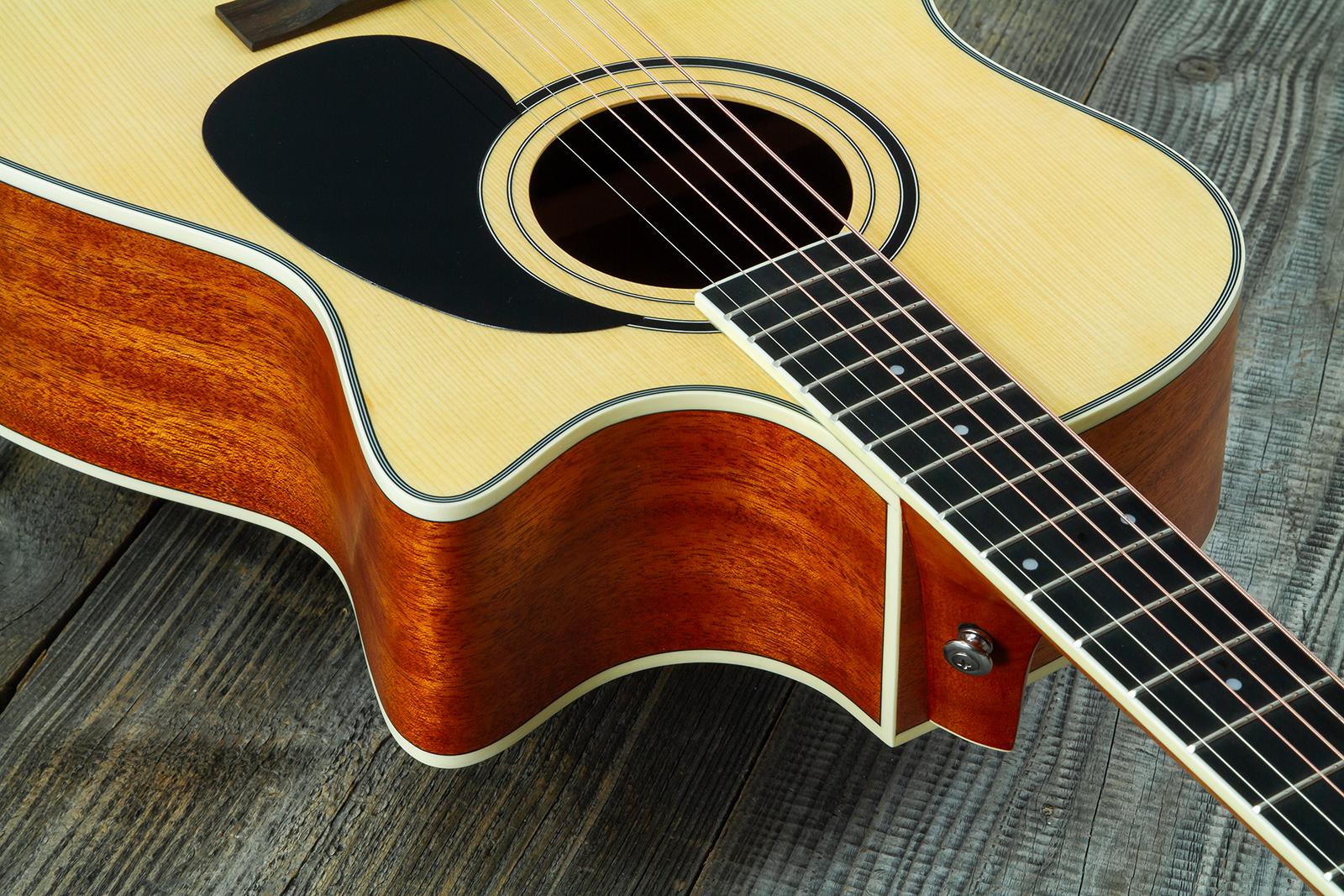 Wesland Om300-ce-nat Orchestra Cw Epicea Acajou Tec - Natural - Folk gitaar - Variation 6