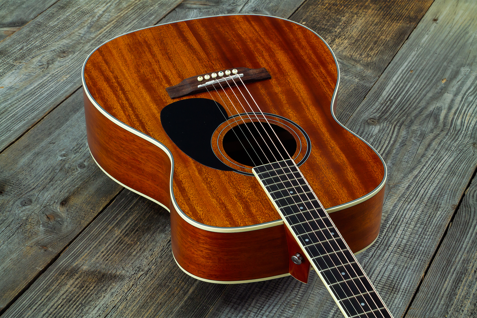 Wesland Om350-nat Om Tout Acajou Rw - Natural - Folk gitaar - Variation 5