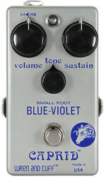 Overdrive/distortion/fuzz effectpedaal Wren and cuff Blue-Violet Caprid Small Foot