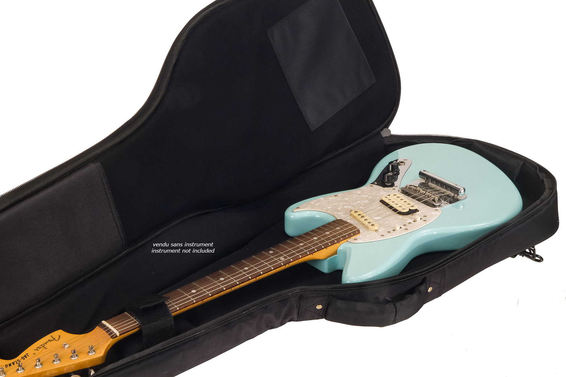 X-tone 2020 Ele-bk Light Deluxe Electric Guitar Bag Black (2083) - Tas voor Elektrische Gitaar - Variation 5