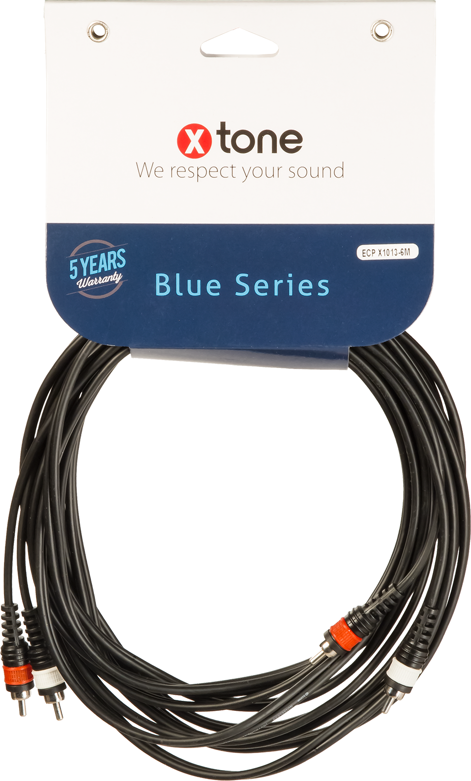 X-tone 2 Rca / 2 Rca 6m Blue Series (x1013-6m) - Kabel - Main picture