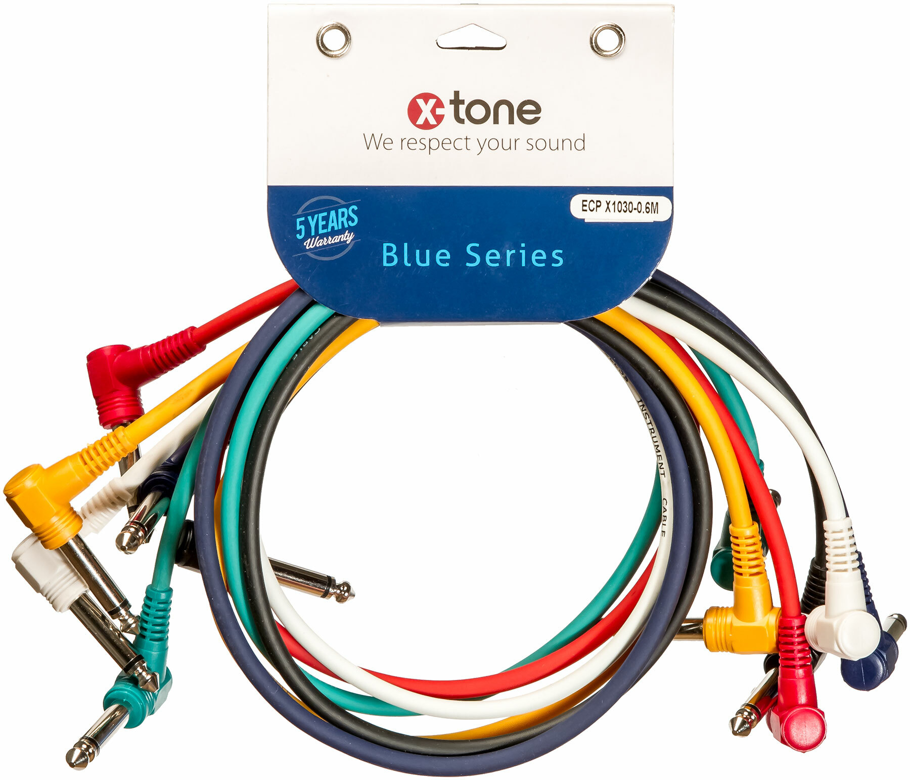 X-tone Jack Coude / Jack Coude 60cm (x6) Blue Series (x1030-0.6m) - Patch - Main picture