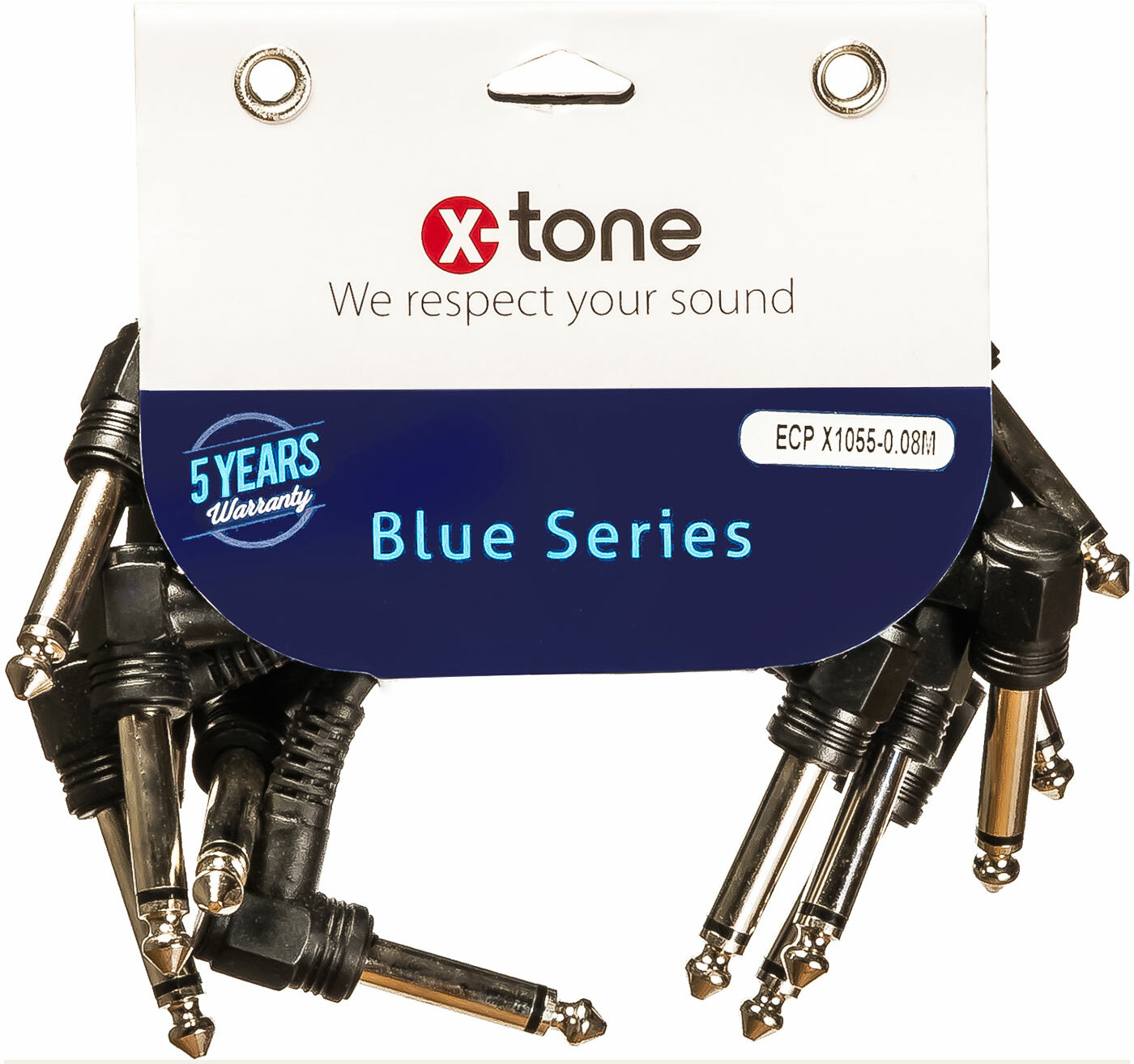 X-tone Jack Coude / Jack Coude 8cm (x6) Blue Series (x1055-0.08m) - Patch - Main picture