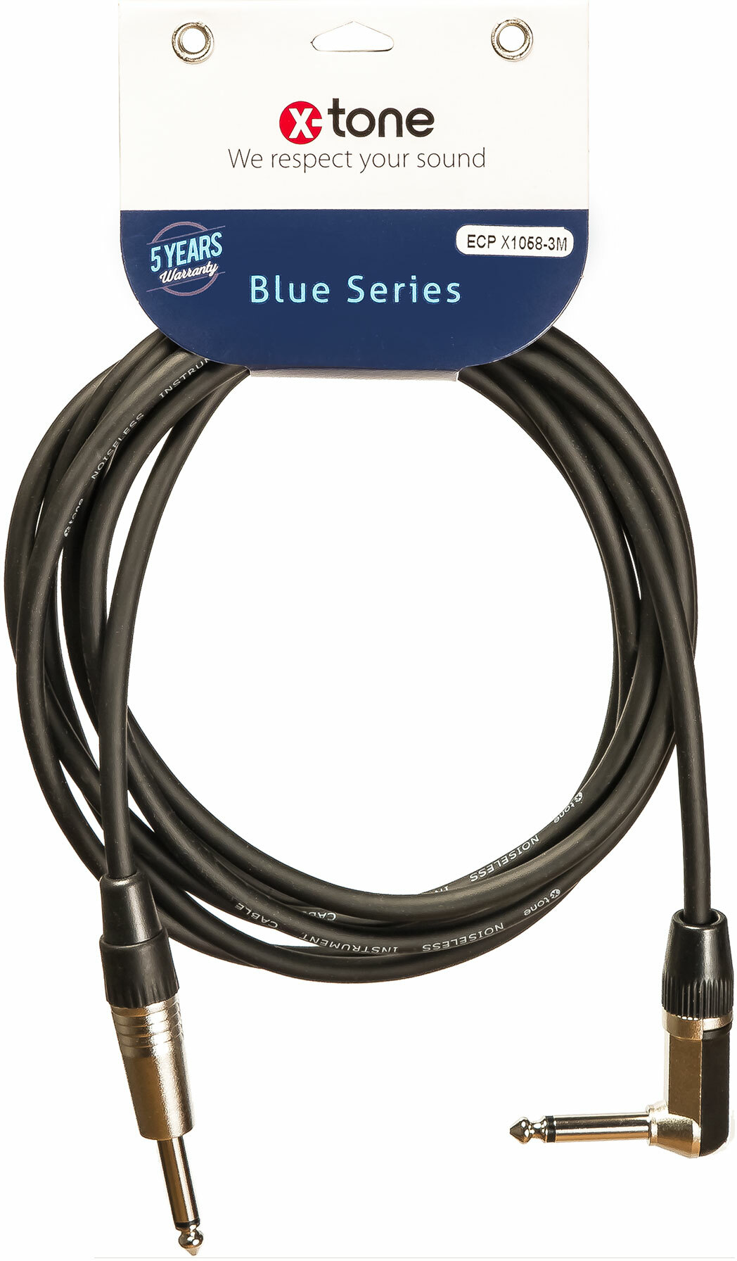 X-tone Jack / Jack Coude 3m Blue Series (x1058-3m) - Kabel - Main picture