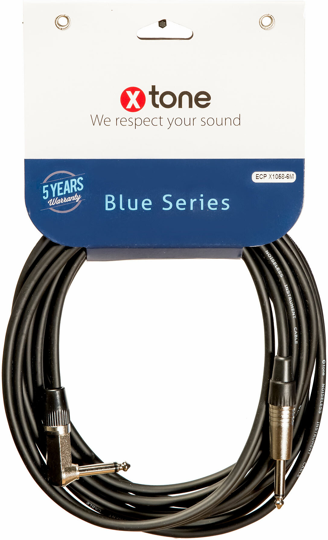 X-tone Jack / Jack Coude 6m Blue Series (x1058-6m) - Kabel - Main picture