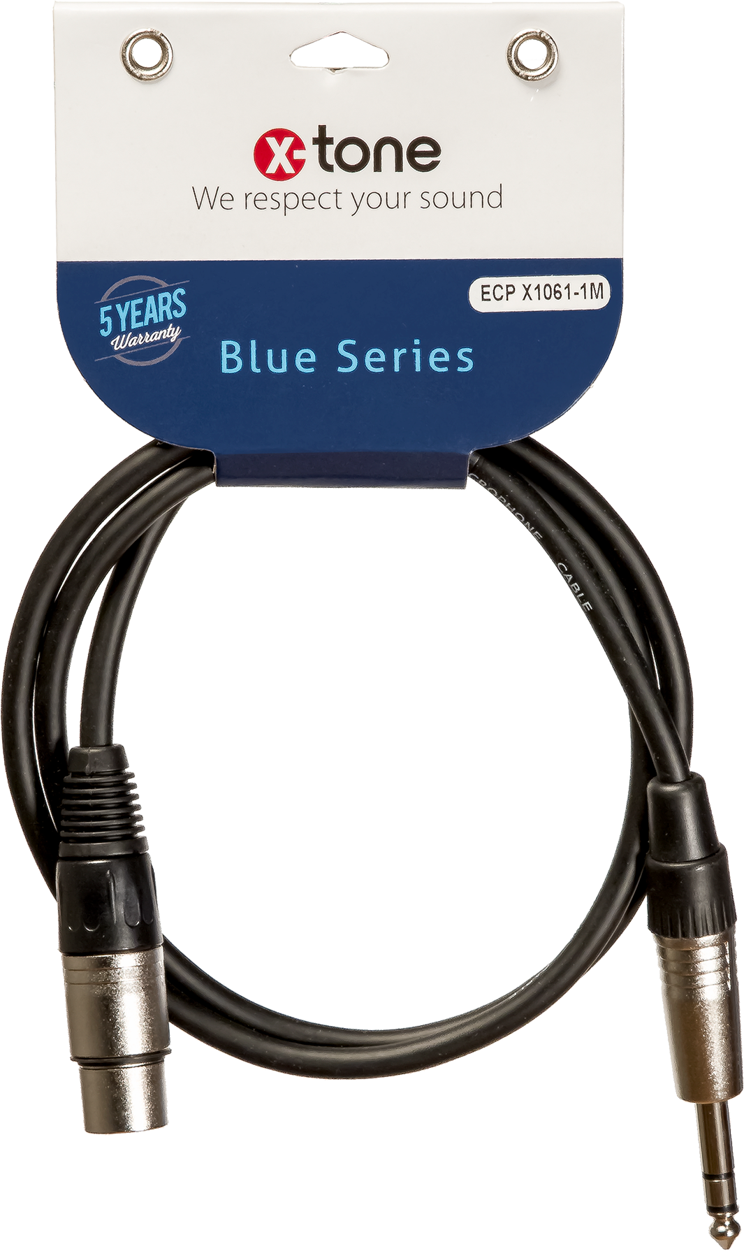 X-tone Jack St / Xlr(f) 1m Blue Series (x1061-1m) - Kabel - Main picture