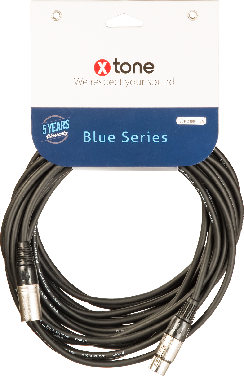 X-tone Xlr(m) / Xlr(f) 10m Blue Series (x1004-10m) - Kabel - Main picture