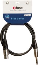 Kabel X-tone X1061-1M - Jack(M) 6,35 TRS / XLR(F)