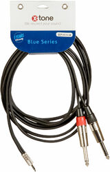 Kabel X-tone X1016-3M Jack(M) 3.5 Stereo / 2x Jack (M) 6.35 Mono