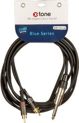 Kabel X-tone X1011-3M - Jack(M) 6,5 Stereo / 2 RCA