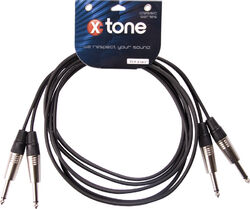 Kabel X-tone X1017-3M - 2 Jack(M) 6,35 / 2 Jack(M) 6,35