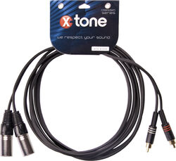 Kabel X-tone X1018 2 xlr / 2 rca - 3m