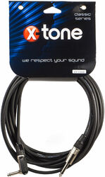 Kabel X-tone X1058-6M - Jack(M) 6,35 mono coudé / Jack(M) 6,35 mono