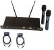 Pack 2 micros sans fils + 2 xlr xlr 3 m