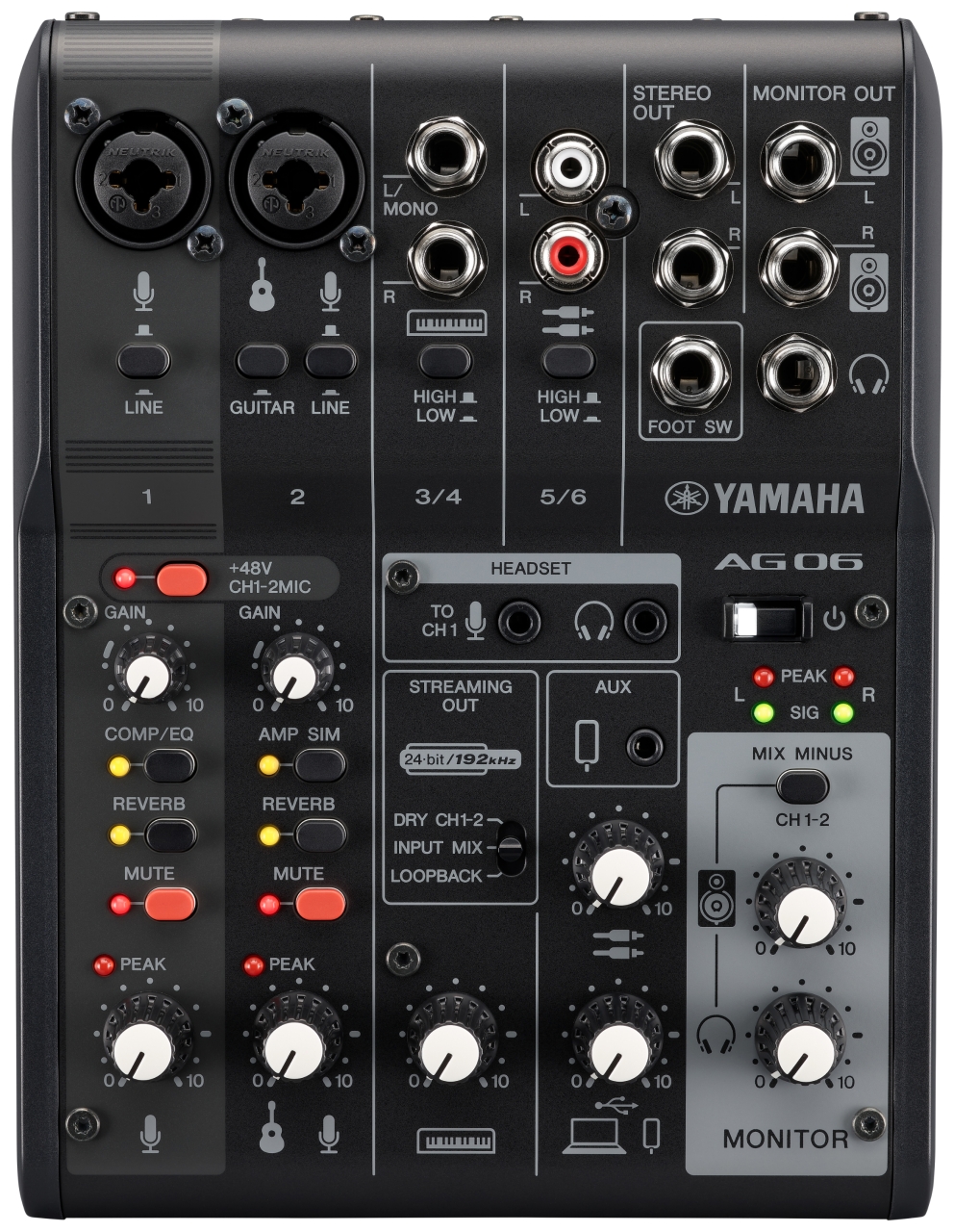 Yamaha Ag06 Mk2 - Analoge Mengtafel - Variation 1