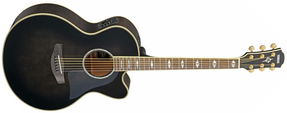 Yamaha Cpx1000 - Translucent Black - Elektro-akoestische gitaar - Main picture