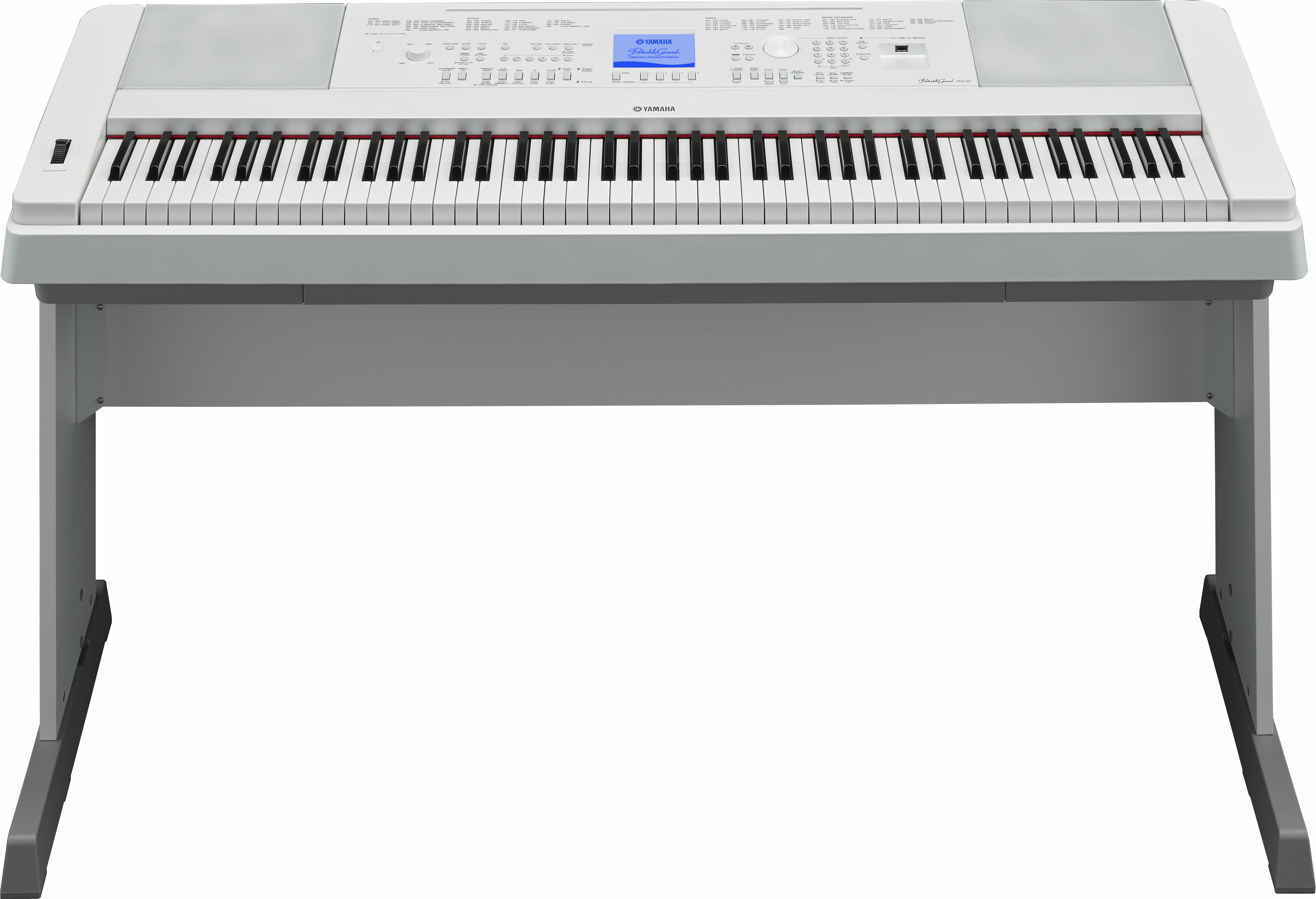 Yamaha Dgx-660 - White - Digitale piano met meubel - Main picture