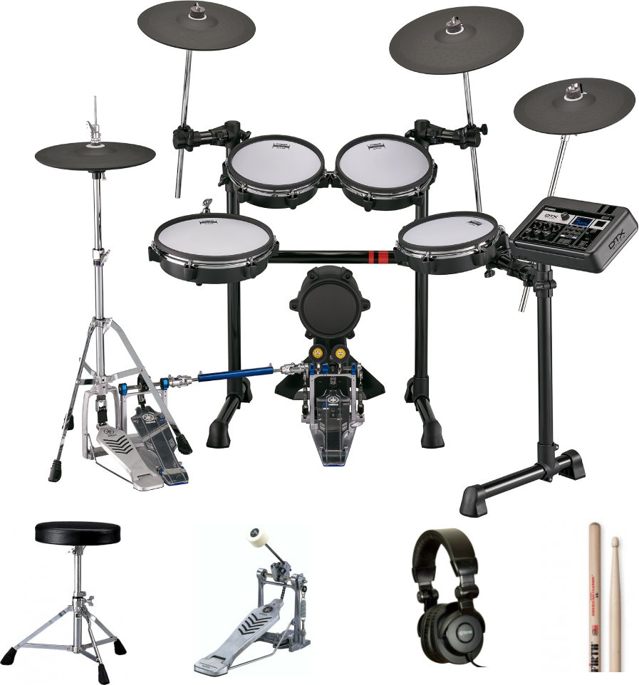 Yamaha Dtx6k5-m Bundle Complet - X-hp1 + Ds550u + Fp2710a + Vic5a - Drum Promo Set - Main picture