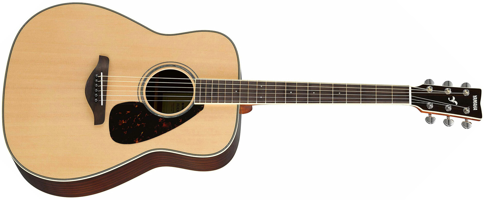 Yamaha Fg830 Nt Dreadnought Epicea Palissandre Rw 2016 - Natural Gloss - Westerngitaar & electro - Main picture
